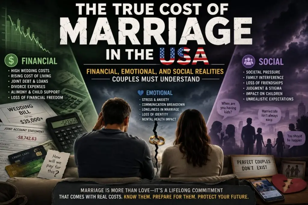 The True Cost of Marriage in the USA: Financial, Emotional, and Social Realities Couples Must Understand the true cost of marriage